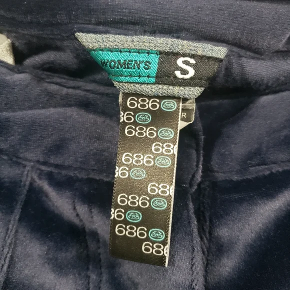 686 Womens Navy Blue Velour Snowboard Ski Pants LINER ONLY Size Medium Outdoor - Picture 3 of 14